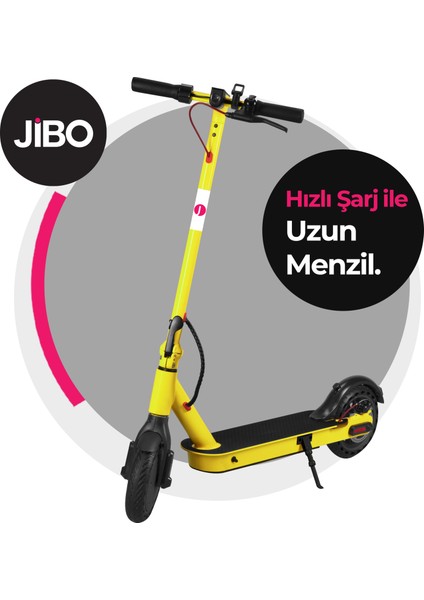 JB-501Y Sarı Katlanabilir Farlı Elektrikli Scooter