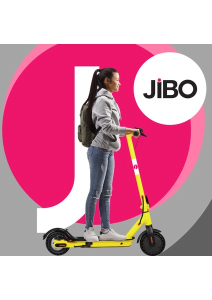 JB-501Y Sarı Katlanabilir Farlı Elektrikli Scooter