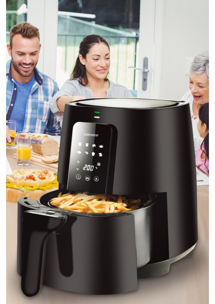 Cookfry Dijital Dokunmatik 8 Ön Programlı Airfryer Yağsız Sıcak Hava Fritöz