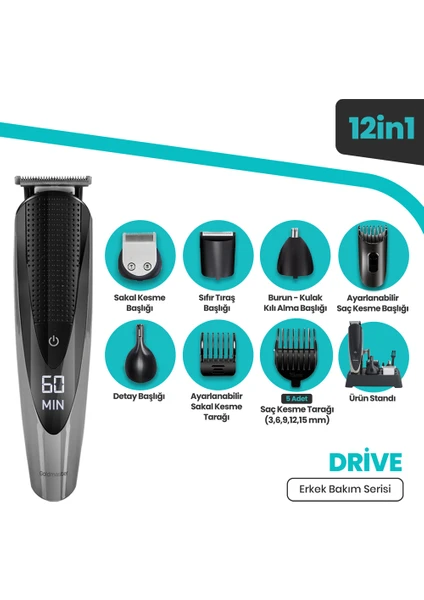 Drive Tıraş Makinesi 12 In 1 GM-8146