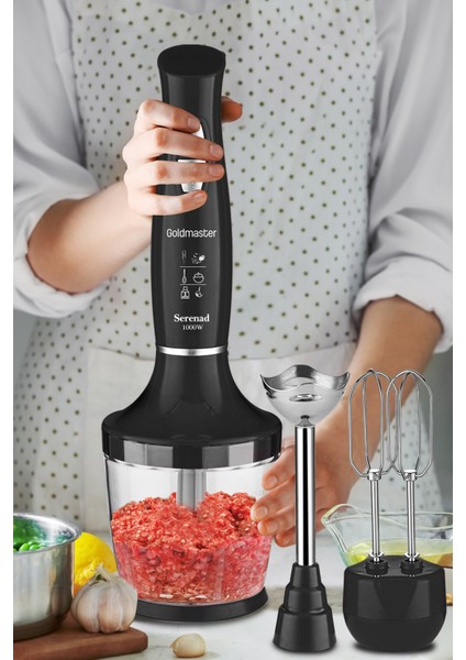 IN-6202 Serenad 1000W Blender Seti