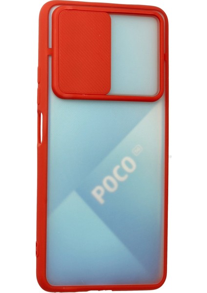 Xiaomi Poco F3 Kılıf Palm Buzlu Kamera Sürgülü Silikon - Kırmızı 300099 modelleri