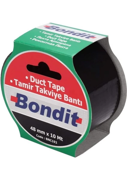 Duct Tape Takviye Tamir Bandı Siyah 48 mm x 10 m