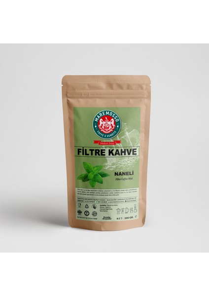 Mare Mosso Nane Aromalı Öğütülmüş Filtre Kahve 200 gr