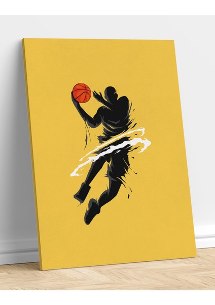 Tekli Kanvas Tablo Tasarımı, Dekor, Spor, Nba, Oyuncu, Basketbol, Dekoratif