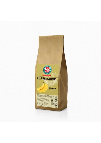 Mare Mosso Muz Aromalı Öğütülmüş Filtre Kahve 1 Kg.