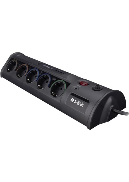 Swapp SWV-PRZ010 1.8m 1860 Joule 1.5mm 2 USB Port 2.1A/5V 16A 250V 3680W 10LU Akım Kor.priz modelleri