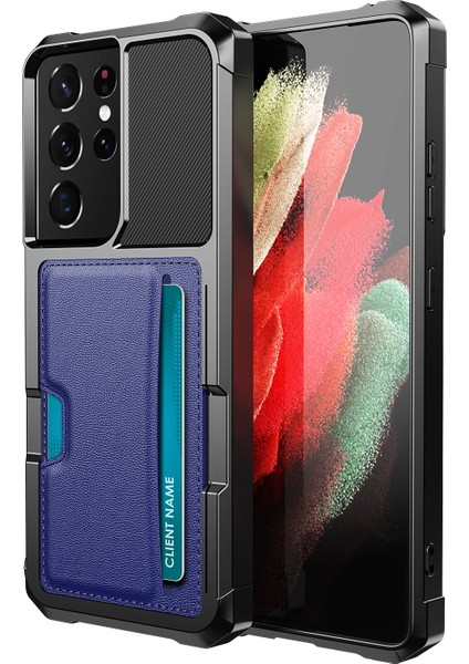 Samsung Galaxy S21 Ultra 5g Için Kart Yuvası Tutucu Kasası Telefon Kılıfı (Yurt Dışından)