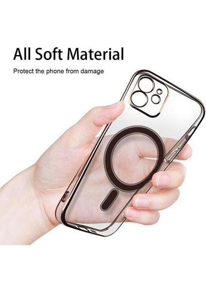 Iphone 14 Pro Magsafe Uyumlu Parlak Lazer Kapak