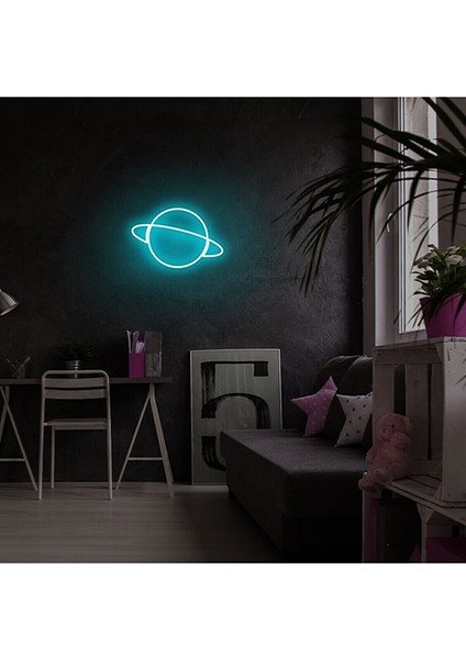 Satürn neon LED Dekoratif