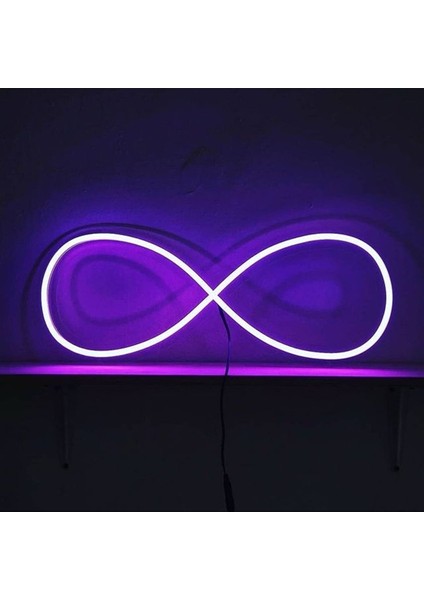 Mavi Sonsuzluk Işareti Neon LED
