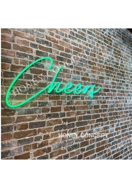 Cheers Neon LED Duvar Süsü