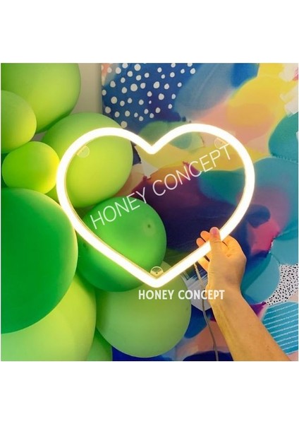 Kalp Neon LED Asevgi Içerikli