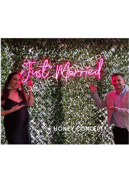 Just Married Neon LED Duvar Süsü