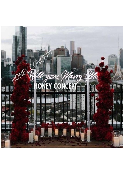 Will You Marry Me Neon LED Organizasyonculara