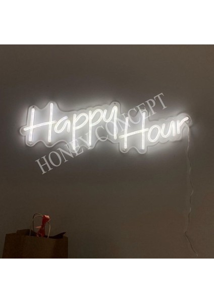 Happy Hour Neon LED Işık Süsü