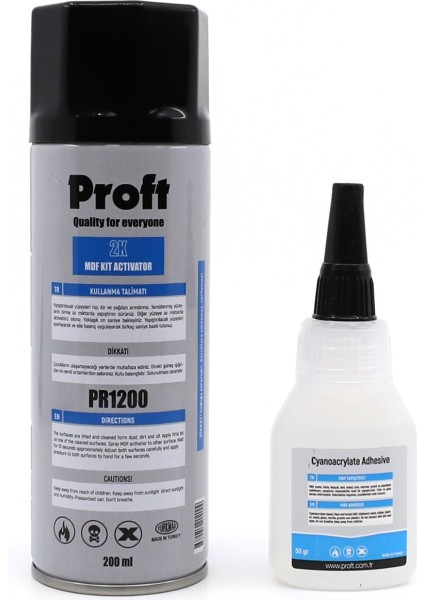 Proft Mdf Yapıştırıcı 200 Ml+50 gr