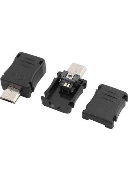 3 Pin Mikro USB Konnektör - 3 Pin Micro USB Konnektör - 10 Adet