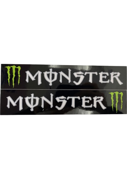Monster Ön Amortisör Sticker Seti