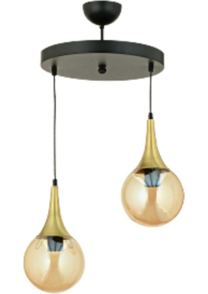 Damla 2'li Siyah-Eskitme Avize fiyatları