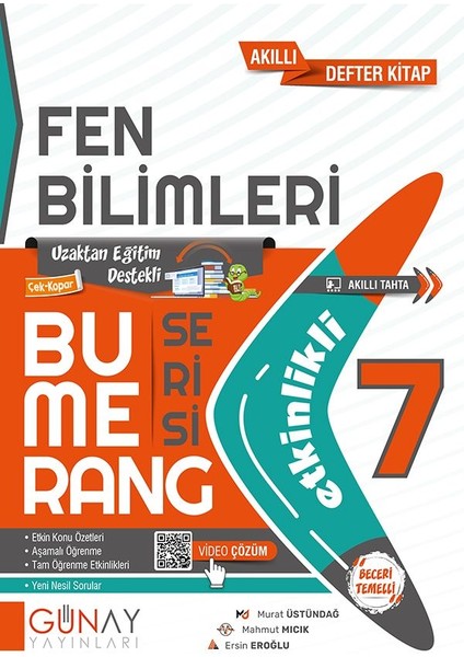 Gün&Ay Yayınları 7. Sınıf Bumerang Etkinlikli Fen Bilimleri
