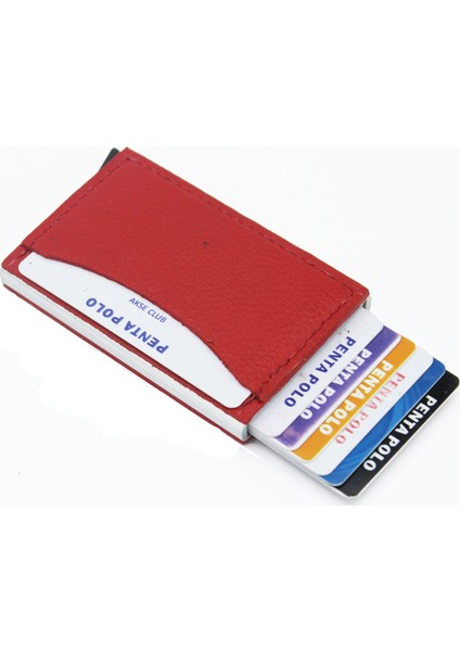 Deri Mekanizmalı Akıllı Kartlık Cüzdan