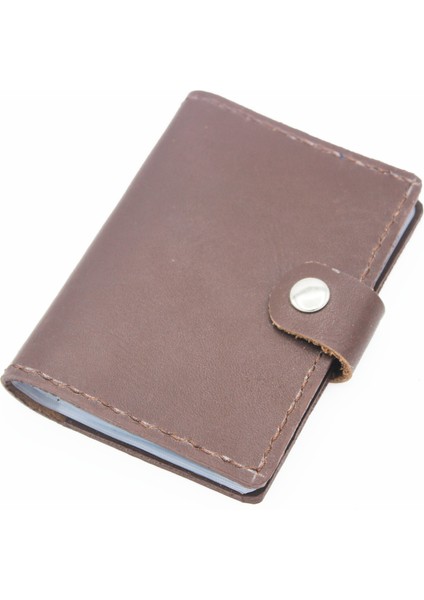 Deri Şeffaf Gözlü Kartlık Cüzdan