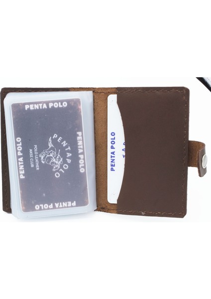 Deri Şeffaf Gözlü Kartlık Cüzdan modelleri