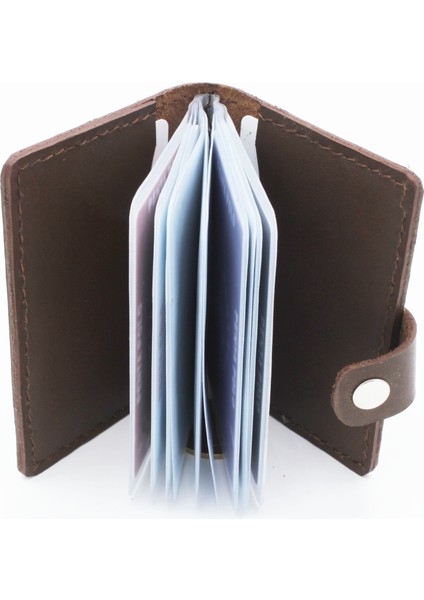 Deri Şeffaf Gözlü Kartlık Cüzdan fırsatları