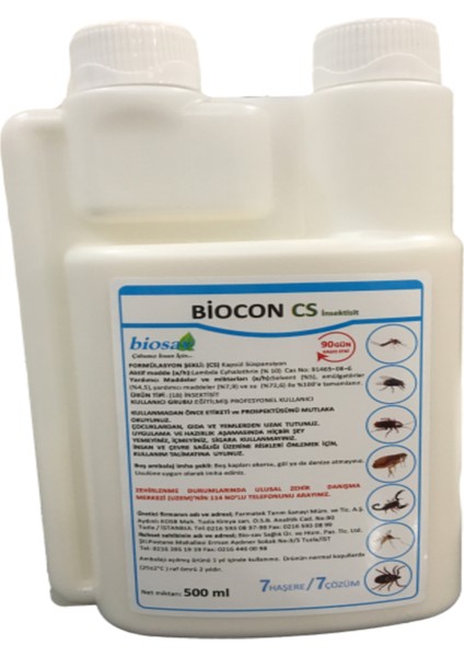 Biocon Cs Kokusuz Haşere Öldürücü 500 ml