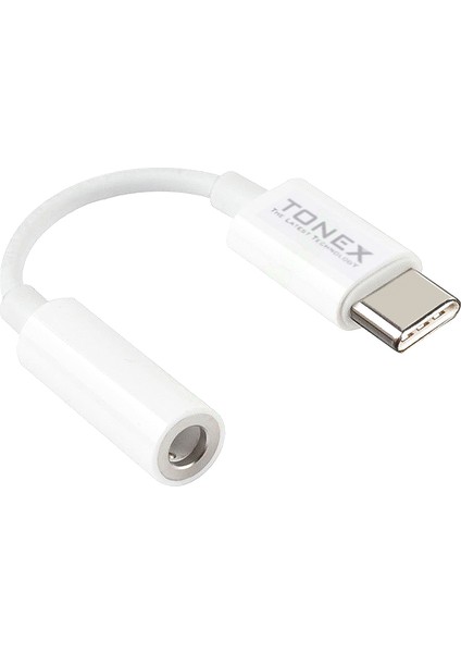 Ax-03 Type-C To 3.5mm Kulaklık Dönüştürücü Kablo Beyaz