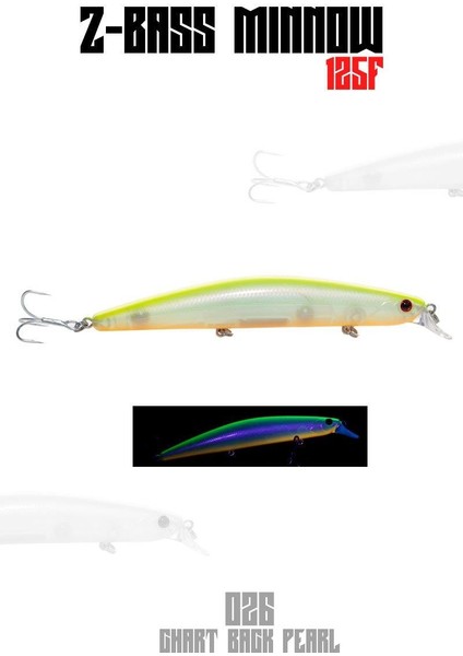 Z-Bass Minnow 125F 12.5 cm 21 gr Maket Balık