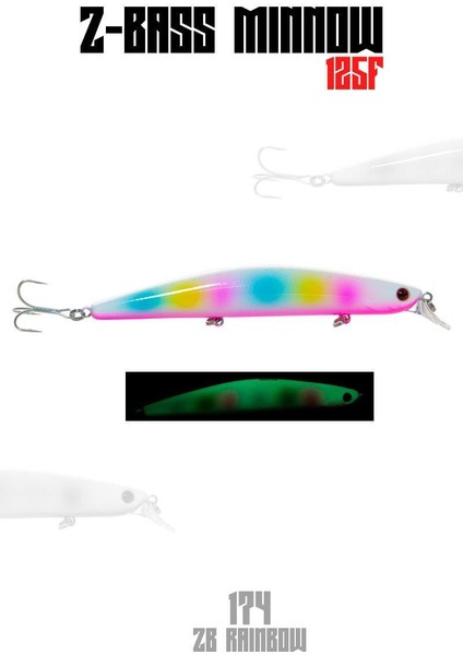 Z-Bass Minnow 125F 12.5 cm 21 gr Maket Balık
