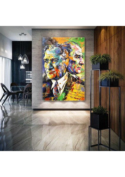 Mustafa Kemal Atatürk Iki Mustafa Kemal Vardır Kanvas Tablo