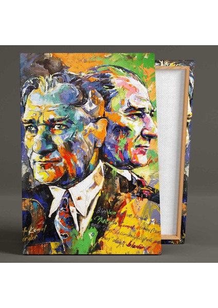 Mustafa Kemal Atatürk Iki Mustafa Kemal Vardır Kanvas Tablo