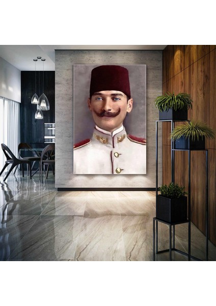 Mustafa Kemal Atatürk Askeri Öğrenci Kanvas Tablo