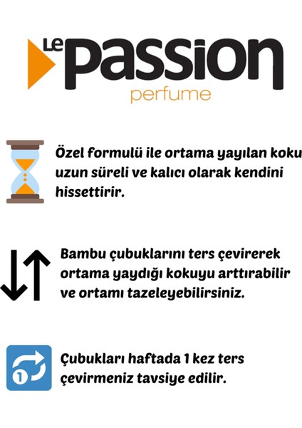 Le Passion Okyanus Kokulu Bambu Çubuklu Ortam Kokusu