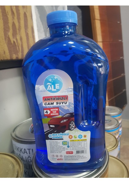 Antifrizli Cam Suyu -30 4 Mevsim Tam Koruma Buz Çözücü Formül 2.5 Lt