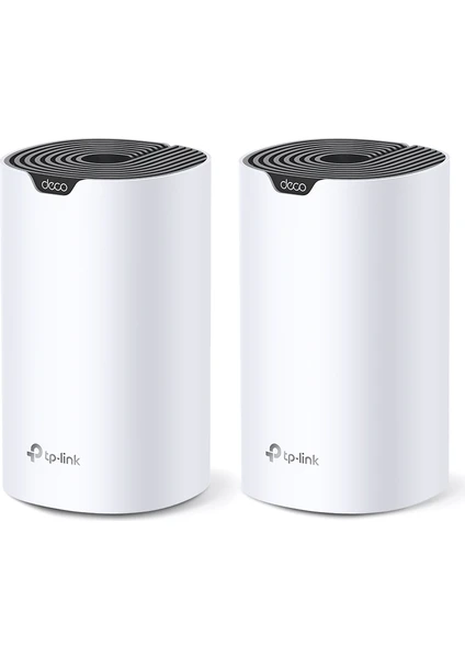 TP-Link Deco S7(2-pack), AC1900 Mbps, Dual-Band, Gigabit Portları,  360 m²'ye kadar Kapsama Alanı, 100'den Fazla Cihaz Bağlantısı, Mobil Uygulama ile Kolay Kurulum, Wi-Fi 5 Mesh Sistemi