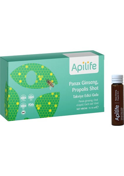 Panax Ginseng, Propolis Shot 7X10 ml