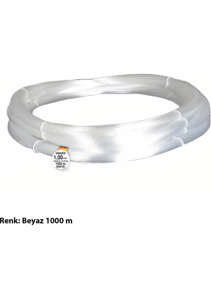 Classic 1000 M Beyaz Çile Misina