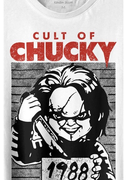 Cult Of Chucky 1988 Korku Film Çaki Baskılı Tişört T-Shirt fiyatları