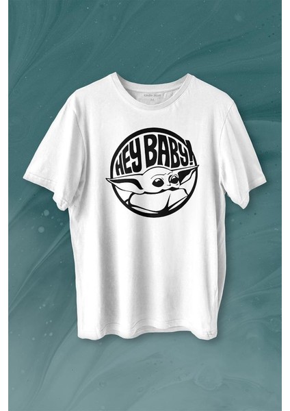 Baby Yoda Star Wars Mandalorian Jedi Baskılı Tişört T-Shirt