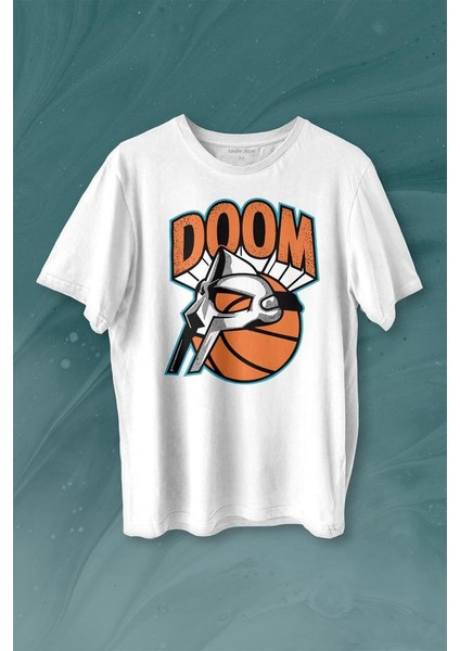 Mf Doom Basketbol Hip Hop Maske Baskılı Tişört T-Shirt