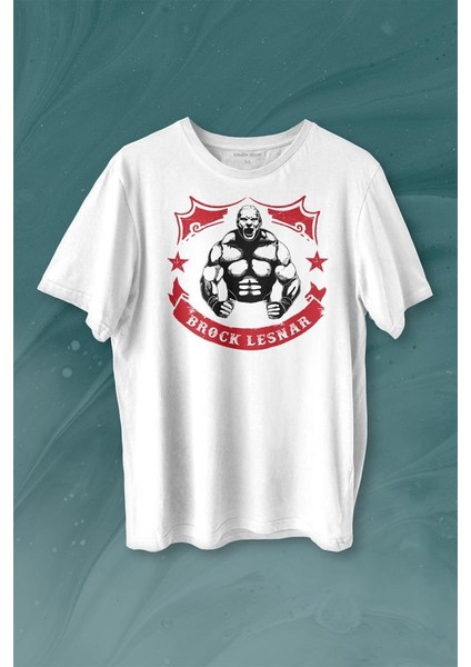 Brock Lesnar Logo Wwe Ufc Amerikan Güreşi Spor Baskılı Tişört T-Shirt