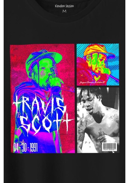 Travis Scott Rap Music Trap Müzik Sokak Hiphop Baskılı Tişört T-Shirt fiyatları