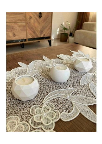 style way Üçlü Tealight Beton Mumluk Set fırsatları