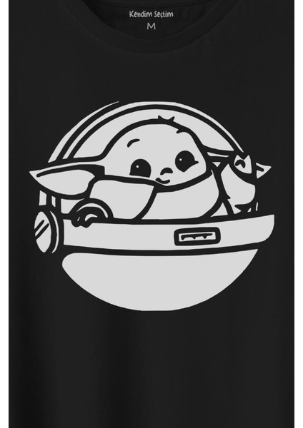 Baby Yoda Star Wars Mandalorian Uzay Mekiği Baskılı Tişört T-Shirt fiyatları