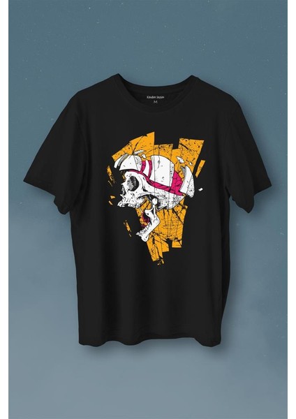 Kurukafa Metal Skull Rock Baskılı Tişört T-Shirt