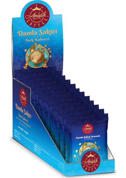 Anisah Coffee Damla Sakızlı Türk Kahvesi 12'li Paket